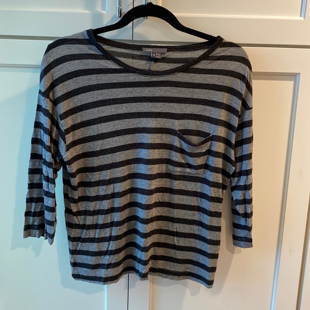 Vince small womens t shirt 3/4 length sleeve, rarely worn, very good condition